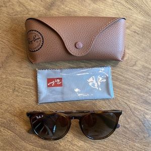 Ray Ban Erika Classic in Polished Light Havana w Brown lenses